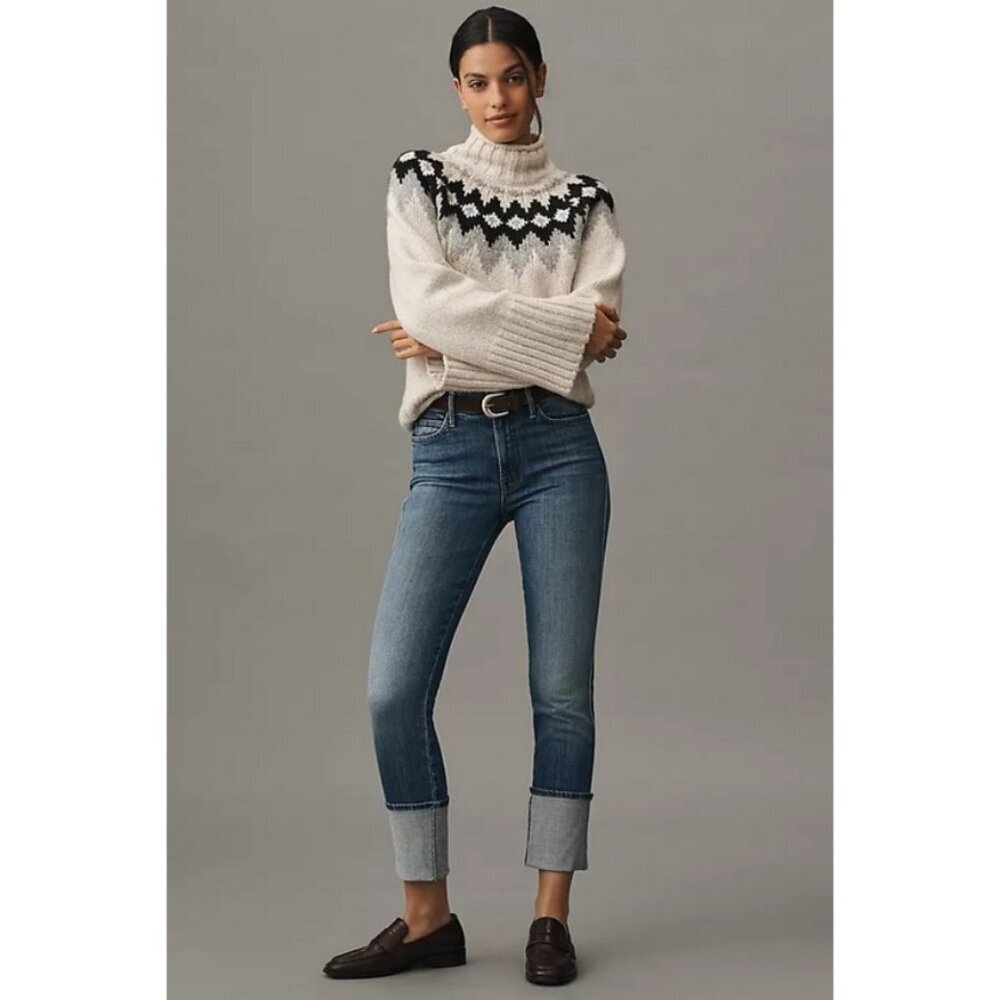 💕MOTHER💕 The High Waisted Pony Boy Ankle Jeans ~ Loafers and Lassos 28 NWT - Picture 3 of 16